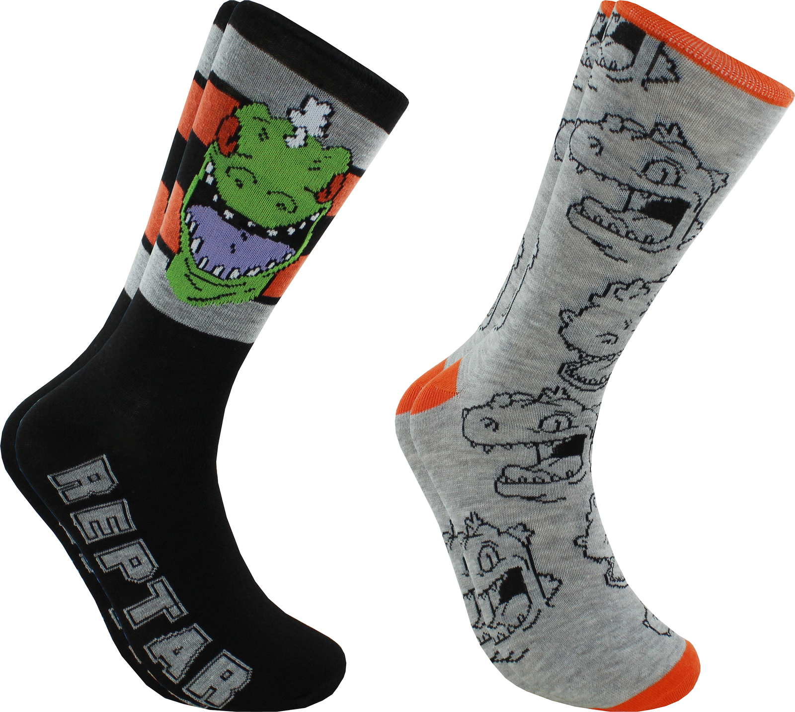 Мужские повседневные носки Rugrats Reptar Crew 2 упаковки 6-12 2190₽