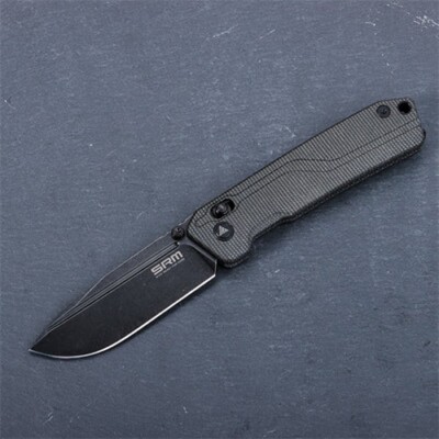 SRM Rubik 7228L-MB2 (10Cr15CoMoV blade, Micarta, ambi clip, large size)