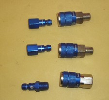 Colorconnex Coupler Plug Kit 6 Piece Automotive Type C 1/4 In. Npt Blue A7245