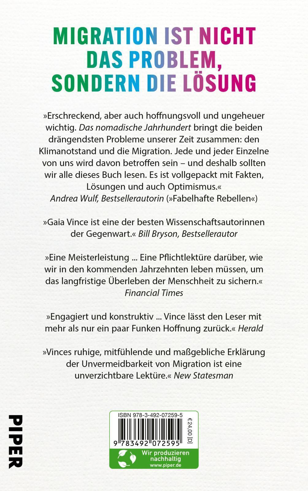 Thumbnail - Gaia Vince | Das Nomadische Jahrhundert | Buch | Deutsch (2023) | 352