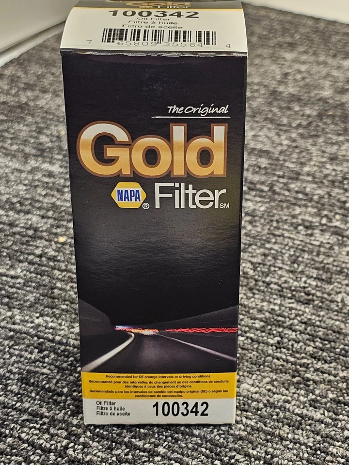 Cartucho de filtro de aceite NAPA Gold celulosa mejorada 100342 para BMW 19-25 Foto 4 de 4