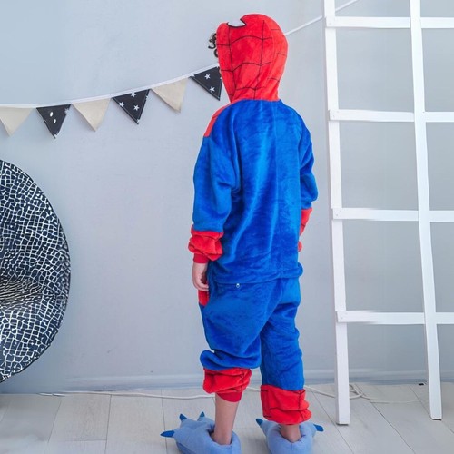 Onesie Kigurumi Pyjama Kinder Karneval Comic Jumpsuit Kostüm Warm 95-145cm - Bild 33 von 81