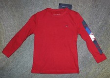 Tommy Hilfiger Boys Red Long Sleeve T-Shirt - Size 4 - NWT