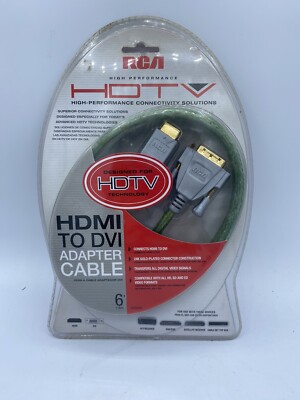 RCAs 6 foot HDMI To DVI Digital Video And Audio Cable - F