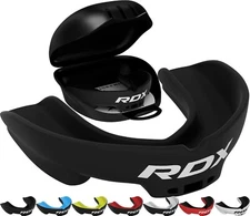 RDX Boxing Mouth Guard with Case MMA Gum Shield Teeth Grinding, Mouth Protector