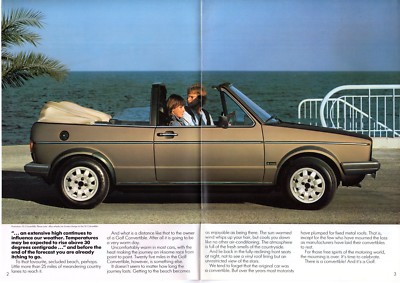 1983 Golf Gti Convertible Volkswagen Golf Convertible Mk1 1983-84