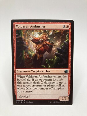 Voldaren Ambusher NM/M* Innistrad Midnight Hunt ENGLISH 166/277 mtg -UnltdCards