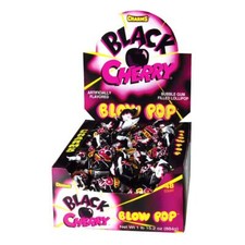 Charms Blow Pops Black Cherry Flavor 48-Count Box 3888 Pack of 1