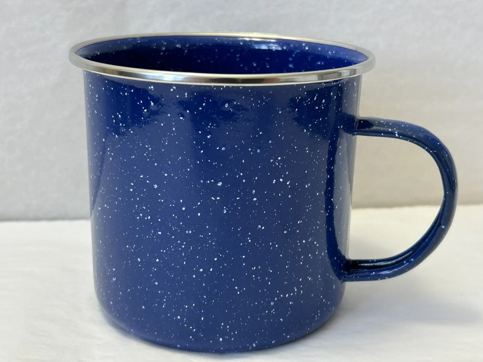 Nuevo Texsport 2-PACK Taza de café esmaltada 24oz Taza con borde de acero inoxidable (SH9) Foto 3 de 4