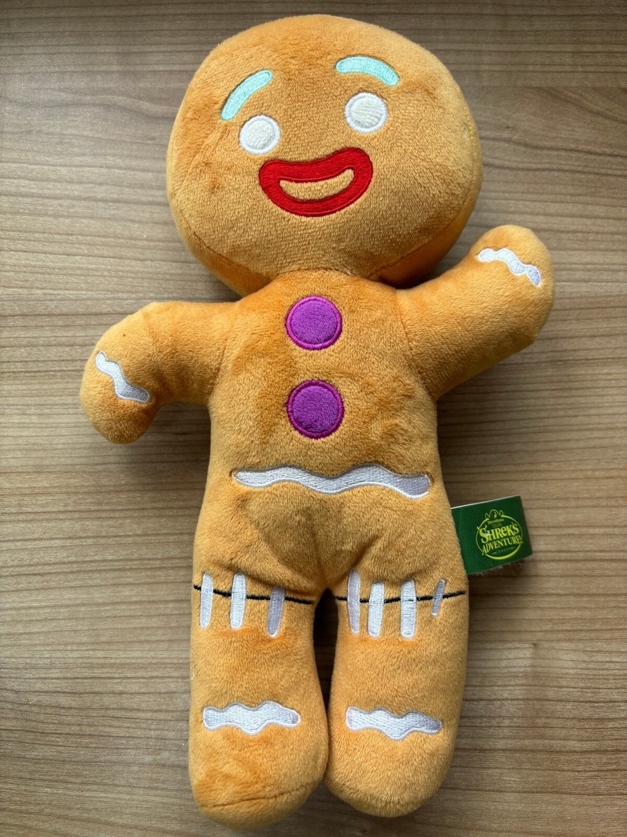 SHREK GINGERBREAD MAN PLUSH SOFT CUDDLY TOY SHREK'S ADVENTURE