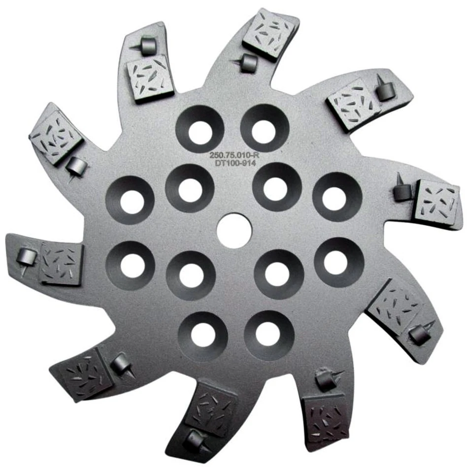 KOPAL Schleifteller 250 mm PKD-Segmente Sternform passend u.a. zu Blastrac Premium