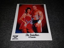 Shane Douglas And Francine Signed 8x10 Ecw The Franchise