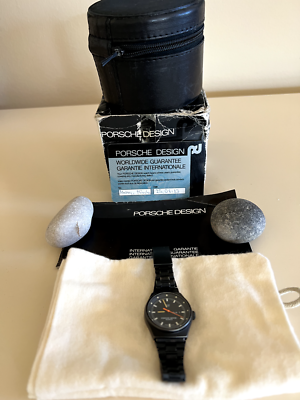VINTAGE PORSCHE DESIGN WOMEN'S 7050 S BLACK WRIST WATCH | eBay