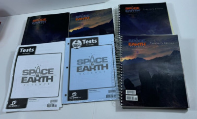 BJU Press Homeschool Space & Earth Science 3rd Edition Lot Education