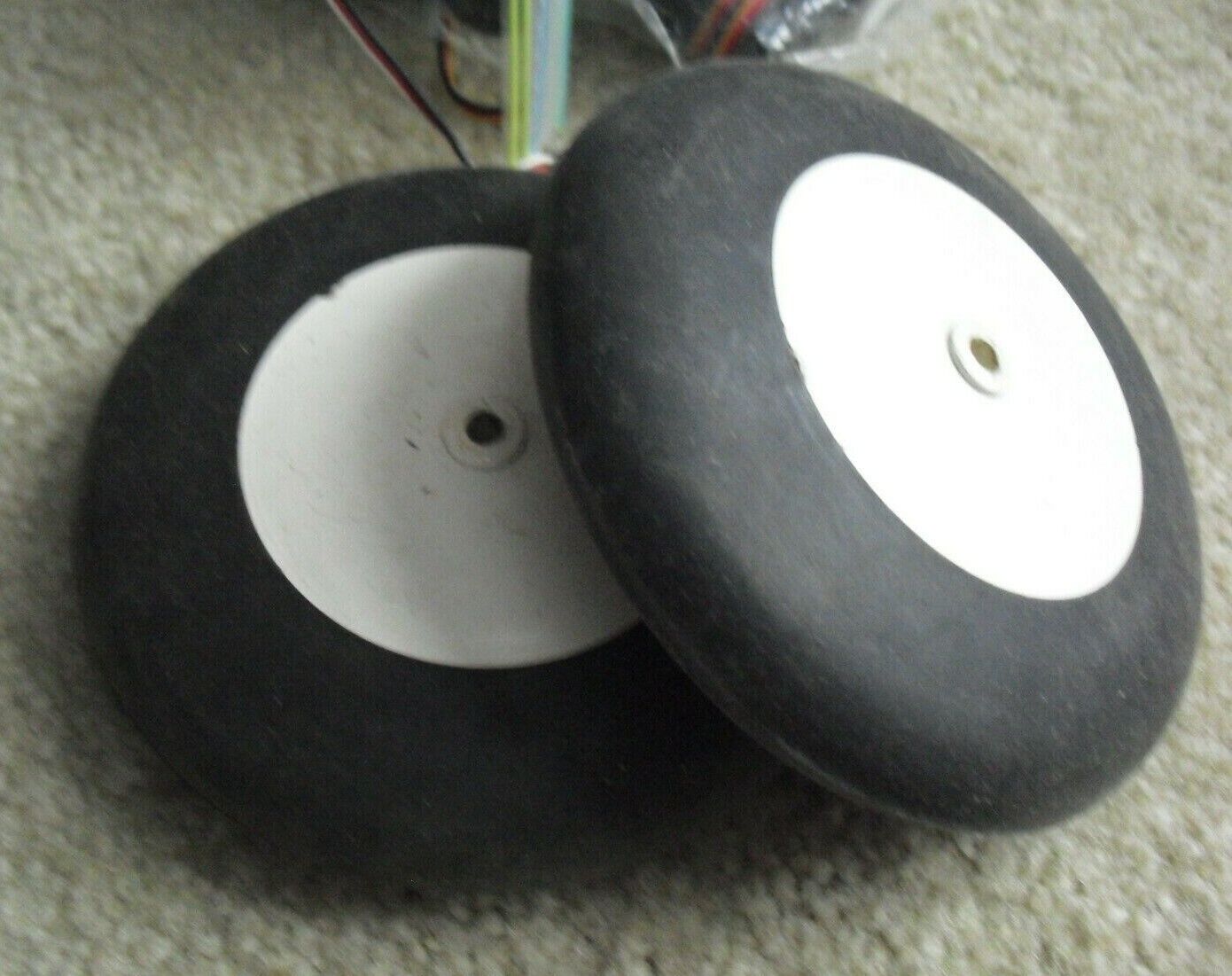 Lot of 2 Used RC Williams Bros. Car Truck Airplane Tires 4 1/2" Wide