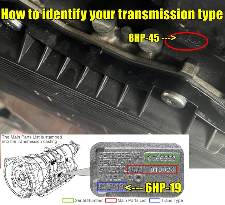 ★ NUEVO BMW 325xi X3 5L40-E Kit Servicio Transmisión Automática Filtro 24117557070 Foto 4 de 4