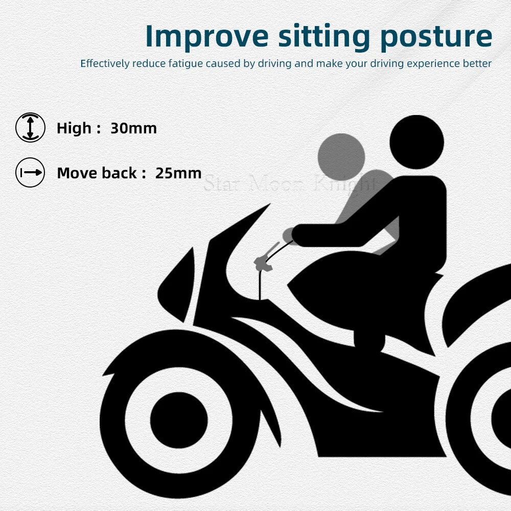 Motorcycle Handlebar Riser For Honda NX400 NX500 Handle Bar CNC Lift Mount