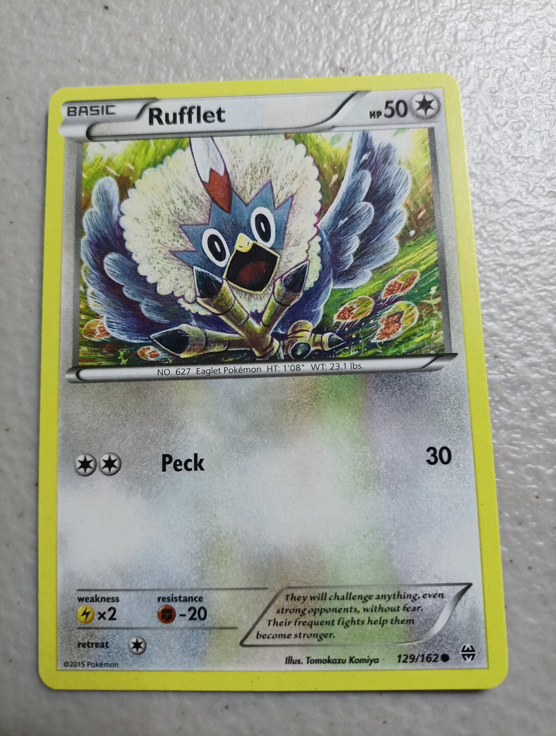 Pokémon TCG Rufflet Breakthrough 129/162 Regular Common