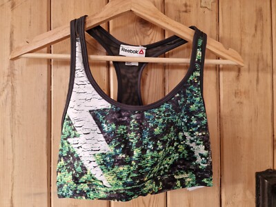 Reebok Sport/Gym BH. Grüner Blitz. Größe S (8-10)