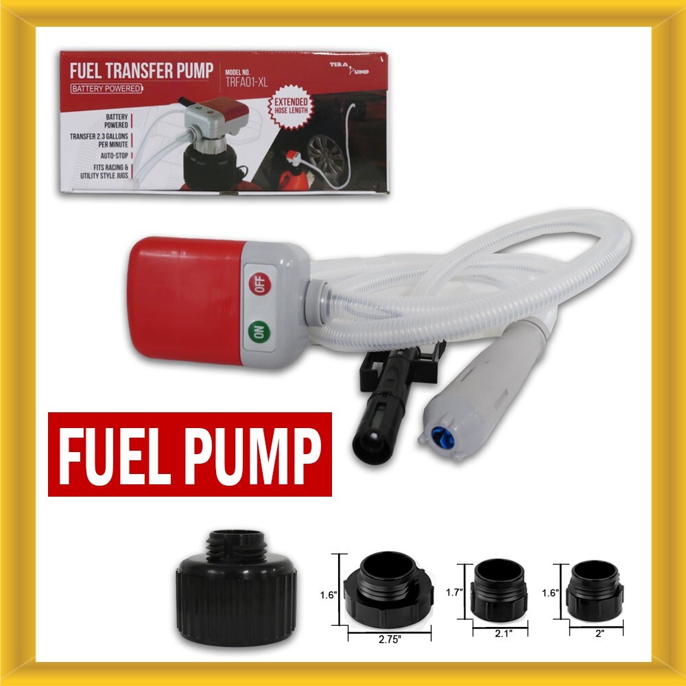 TeraPump Battery Powered Transfer Pump with Extended Hoses TeraPump Battery Powered Transfer Pump with Extended Hoses