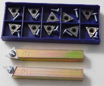 AccuTurn / FMC Positive Rake Carbide Bit Holders w/10pk of Bits for ...