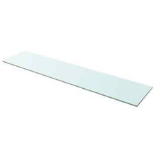 Shelf Panel Glass Clear 110x25 cm vidaXL