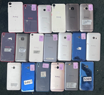 LOT OF 19 x HTC SMART PHONES / M7 626S 626 LIFE U11 HTC 10 A9 M8  *FOR PARTS