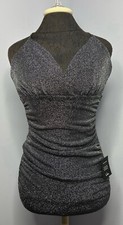 NWT Lulus Silver Metallic Bodycon Mini Dress Women's Sz XS Party Cocktail 44860C