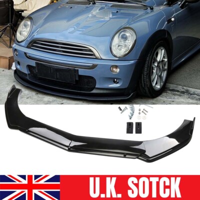 For Mini Cooper S R53 R55 R56 F56 Black Front Bumper Lip Splitter ...