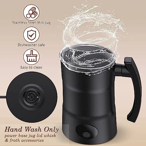 Milk Frother Electric Coffee Frother Warm And Cold Milk Foamer 4 In 1 Automatic Milk Frother Electric Coffee Frother Warm And Cold Milk Foamer 4 In 1 Automatic