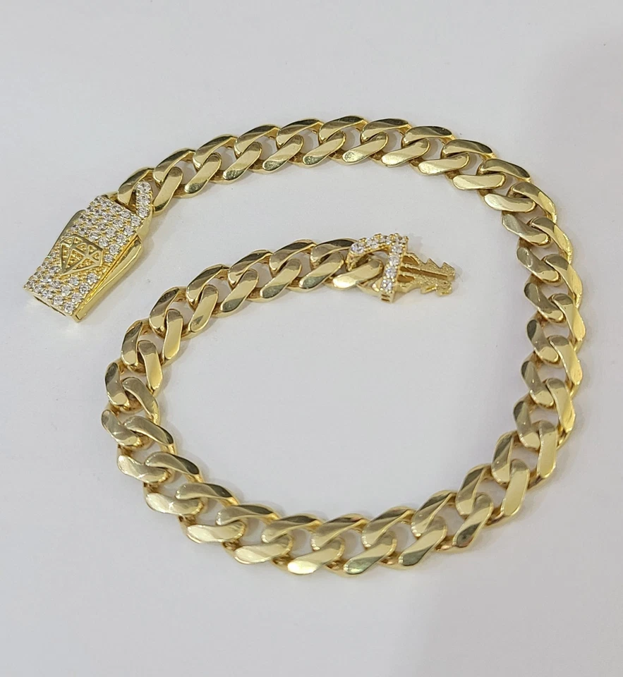 Pulsera Oro 14k Royal Monaco 6mm 7.5" Pulgadas Real Oro 14kt Cierre Caja REAL Foto 4 de 4