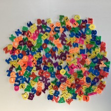 Magnetic Refrigerator Letter Number Set Lot Frig Fridge Cleaned Alphabet Lot B