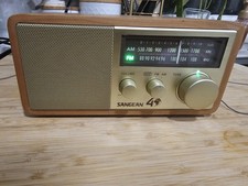 Sangean WR-11SE AM/FM 2 Bands Wooden Cabinet Radio Tested Works