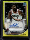 2025-26 Bowman Deandre Ayton Chrome Auto Autograph Yellow Mojo Refractor #/75
