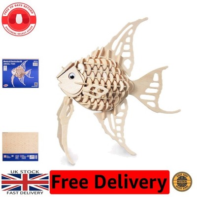 Marine Life Angel Fish Woodcraft Construction Set - vorgeschnitten & einfach zu montieren