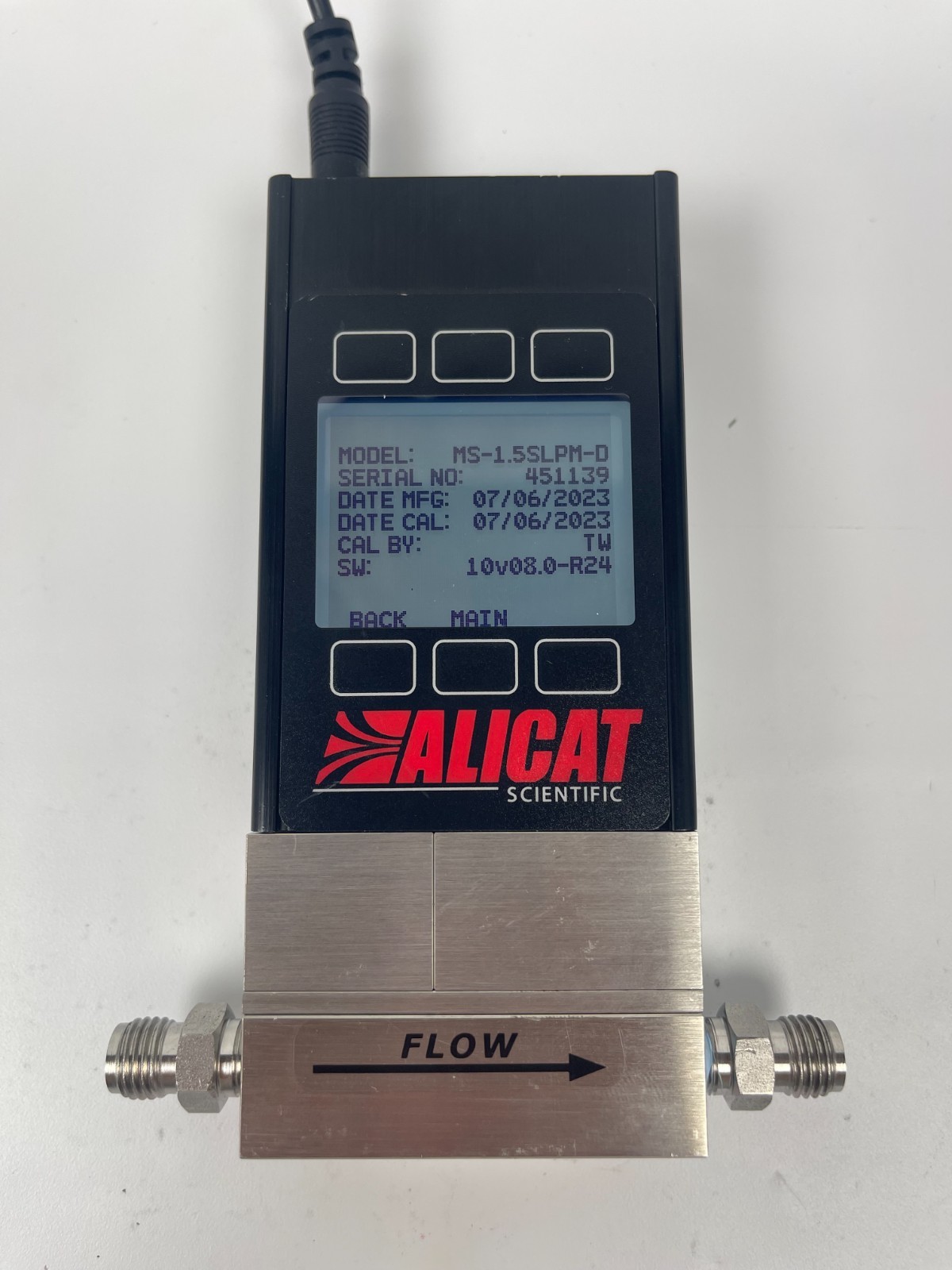Alicat MS-2SLPM-D-PROFINET Mass Flow Meter H2 2023 MINT | FULLY TESTED
