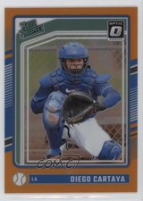 2024 Panini Donruss Optic Rated Prospects Orange Prizm 57/199 Diego Cartaya 00em