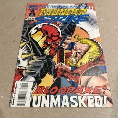 Marvel Comics Thunderstrike #22 Bloodaxe: Unmasked! Direct Edition Comic Book