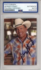 George Strait AUTOGRAPH SIGNED Country Music Concert Photo Picture PSA DNA COA