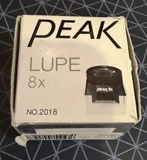 Vintage Peak Lupe 8x No. 2018 Magnifier Pristine Boxed Condition Japan