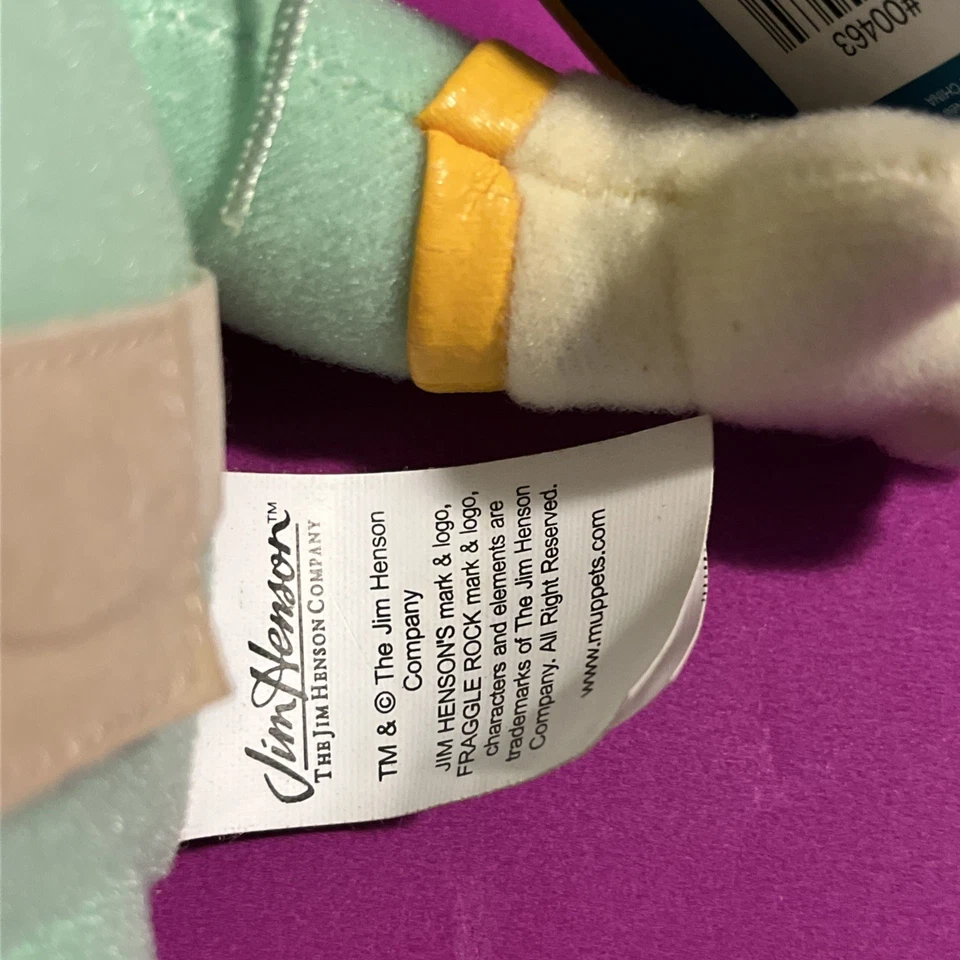 Figura de juguete de peluche Jim Henson's Fraggle Rock Doozers 2004 Sababa Toys sombrero amarillo Foto 4 de 4