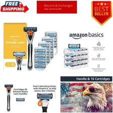 5-Blade MotionSphere Men's Razor with Dual Lubrication and Precision Trimmer,...