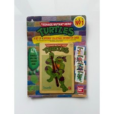 Vintage 1990 Teenage Mutant Hero Turtles Collectable Information Cards Set No. 1