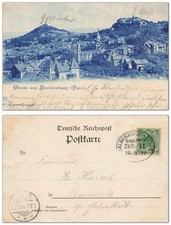 AK Blankenburg Harz Bahnpost 1899 Halberstadt - Tanne R&uuml;belandbahn