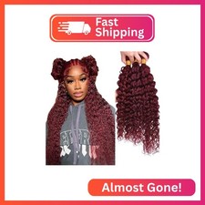  99J Burgundy Bundles Human Hair Water Wave Bundles 24 26 28 Inch FuivJuix Unpro