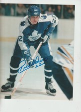 Rick Vaive - Toronto Maple Leafs autographed 8 by 10 Photo