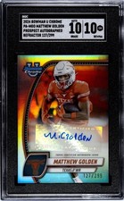 2024 Bowman U Chrome REFRACTOR #PAMGO MATTHEW GOLDEN 127/299 SGC 10 AUTO 10