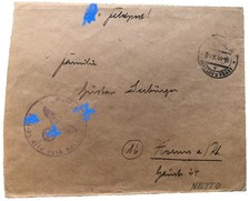 SS Feldpost 24.X.44 Benesov u Prahy Panzergrenadier Ausb. Rgt. Networschitz Worm