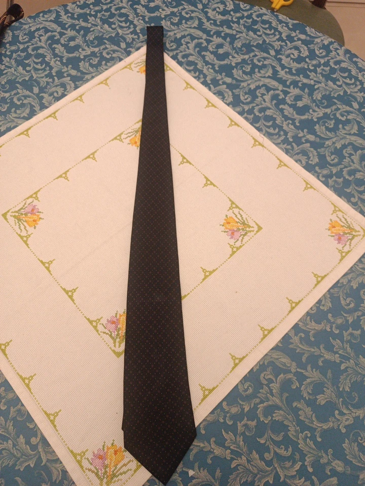 Cravatta   Sanseverino Napoli Originale Vintage Italy 100% seta silk  Rara  R1 - Immagine 2 di 4