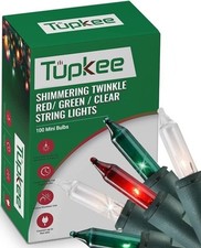 Christmas Random Shimmering Twinkle Lights - 12 of 100 Lights Twinkle  ...